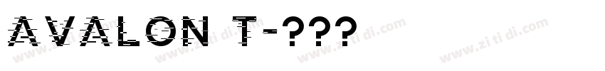 avalon T字体转换